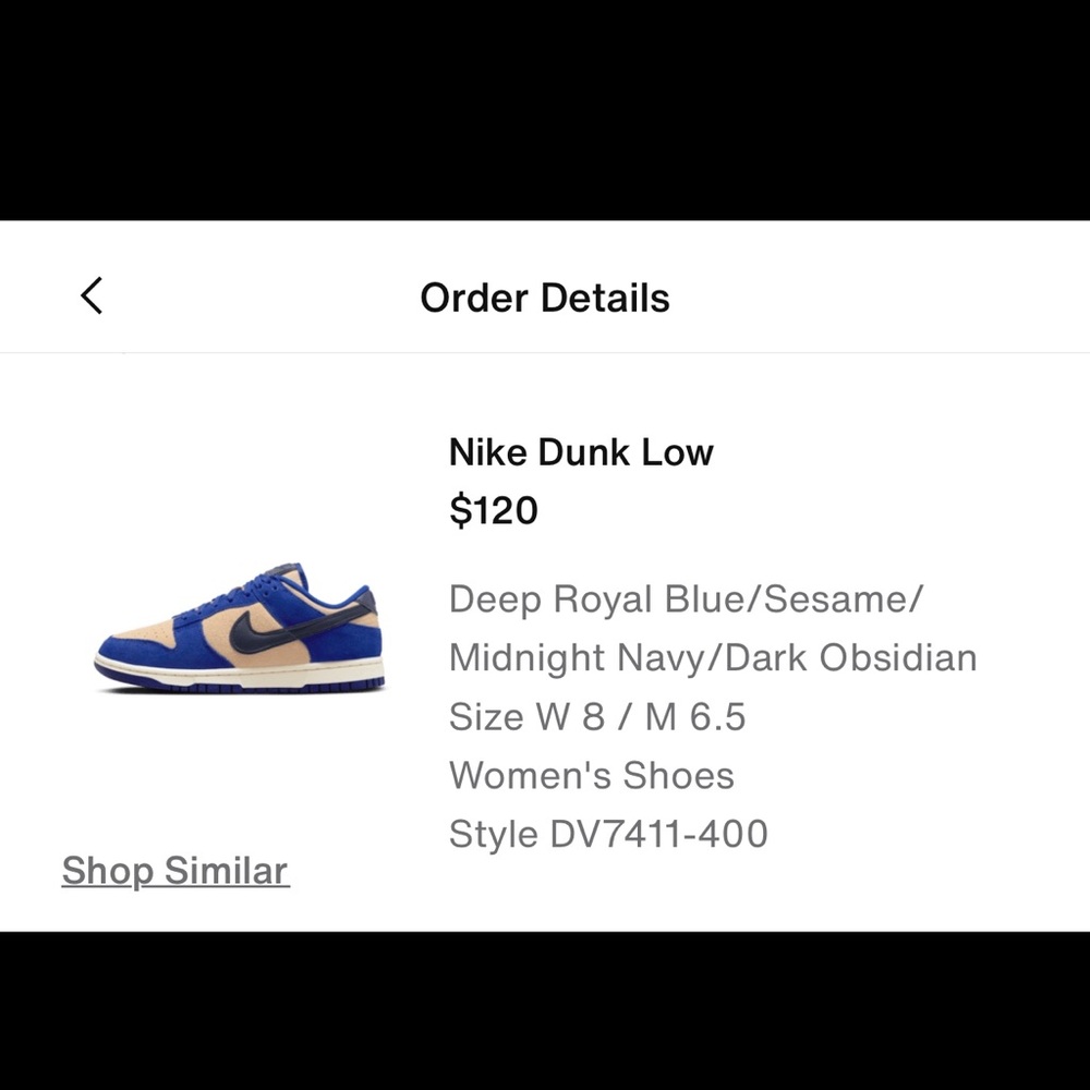 Nike Dunk Low Women's Shoes - Royal Blue & Sesame